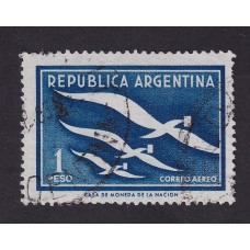 ARGENTINA 1957 GJ 1089A ESTAMPILLA USADA PAPEL SATINADO U$ 50